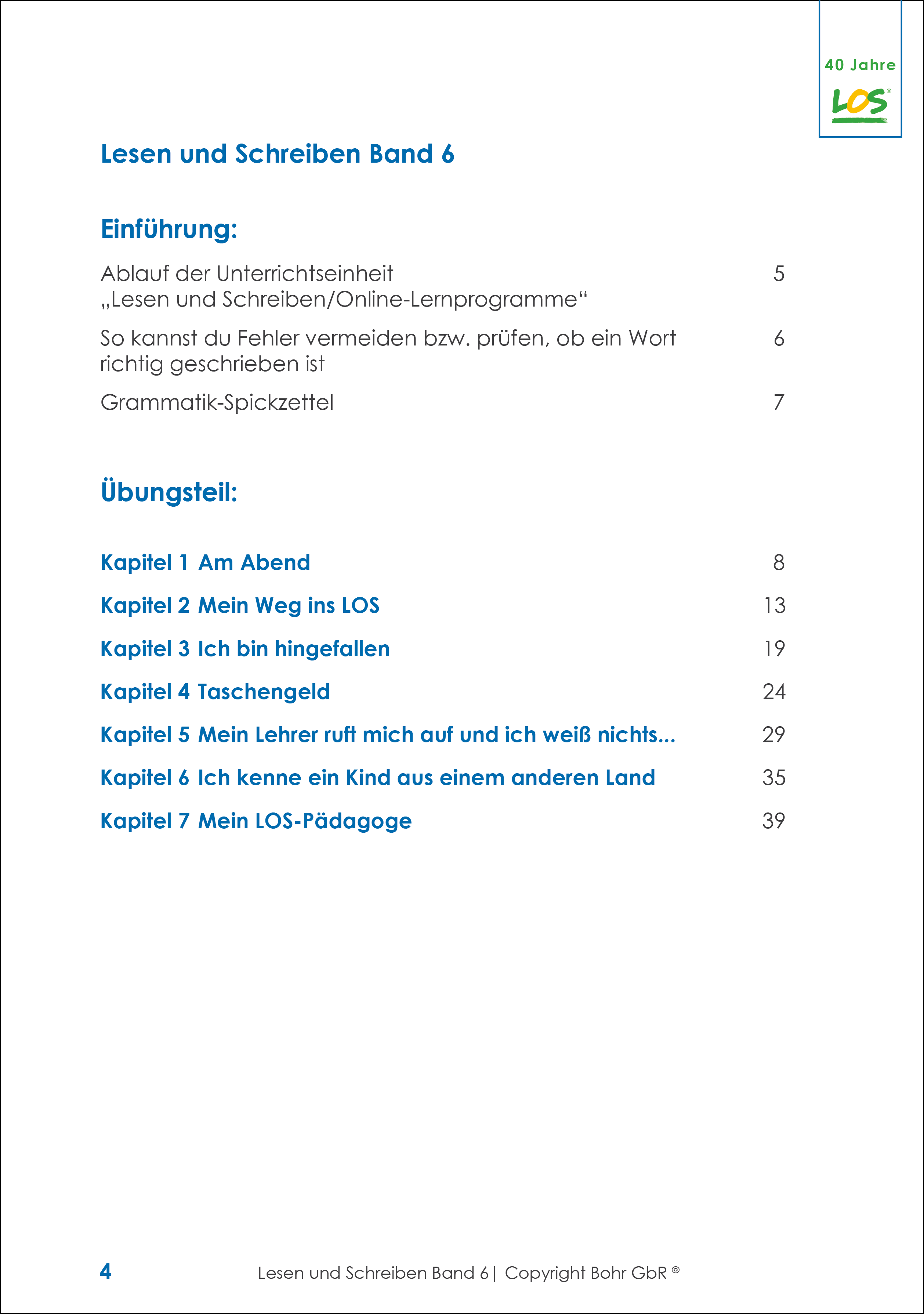 Lesen und Schreiben - Sprachkometenztraining