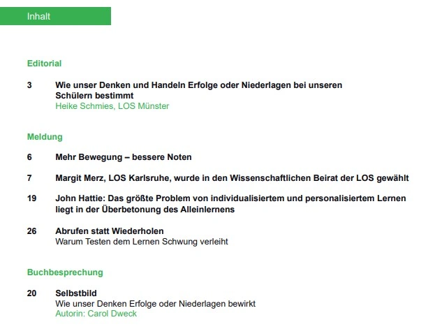 Wortspiegel 1. Ausgabe 2026 - Inhalt 1