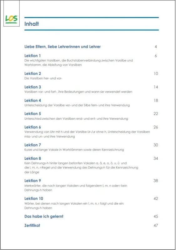 LORE – eine Wiederholung und Festigung des gesamten Rechtschreibwissens