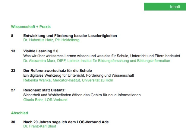 Wortspiegel 1. Ausgabe 2026 - Inhalt 2