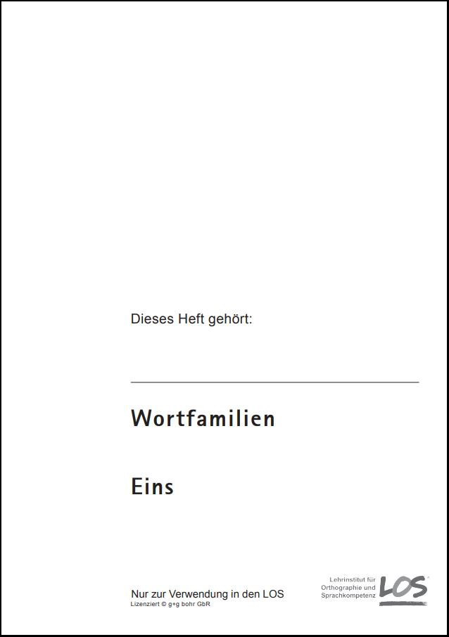Wortfamilien 1 Schüler  (10er-Pack)
