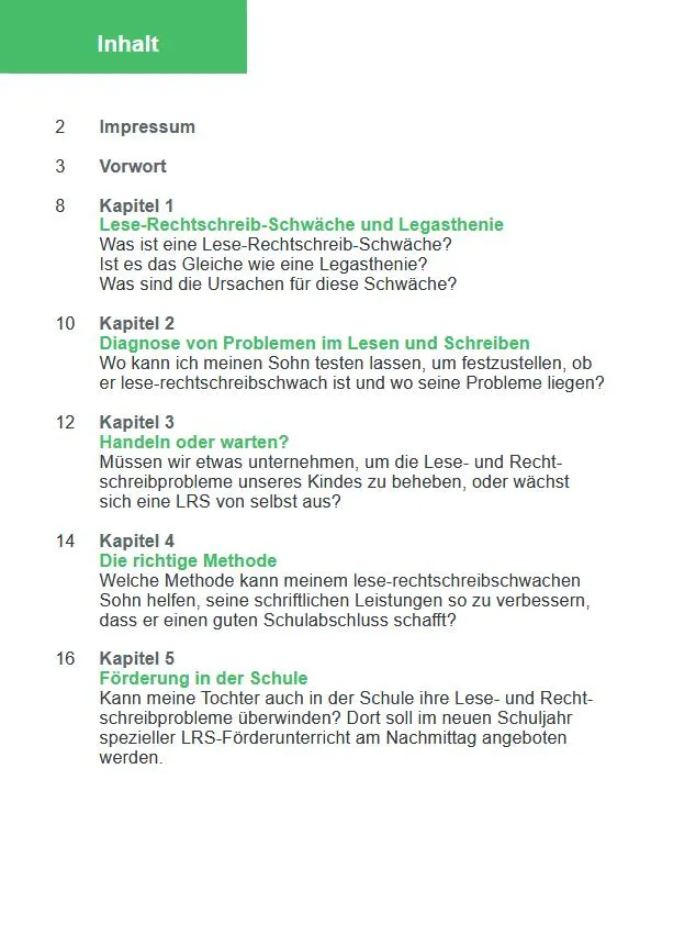Basiswissen für Eltern und Pädagogen