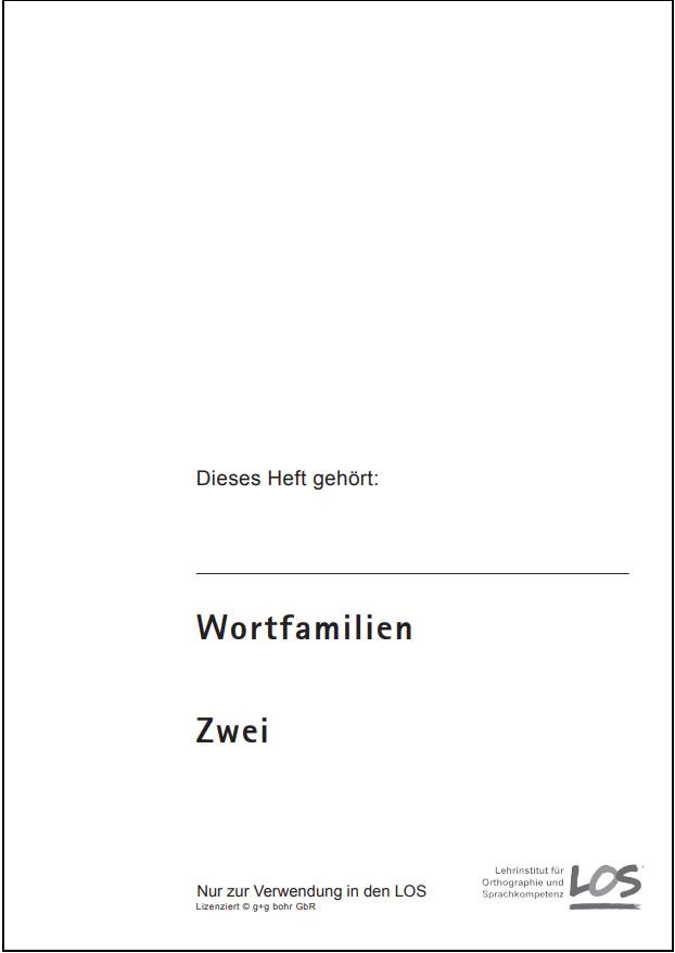 Wortfamilien 2 Schüler  (10er-Pack)
