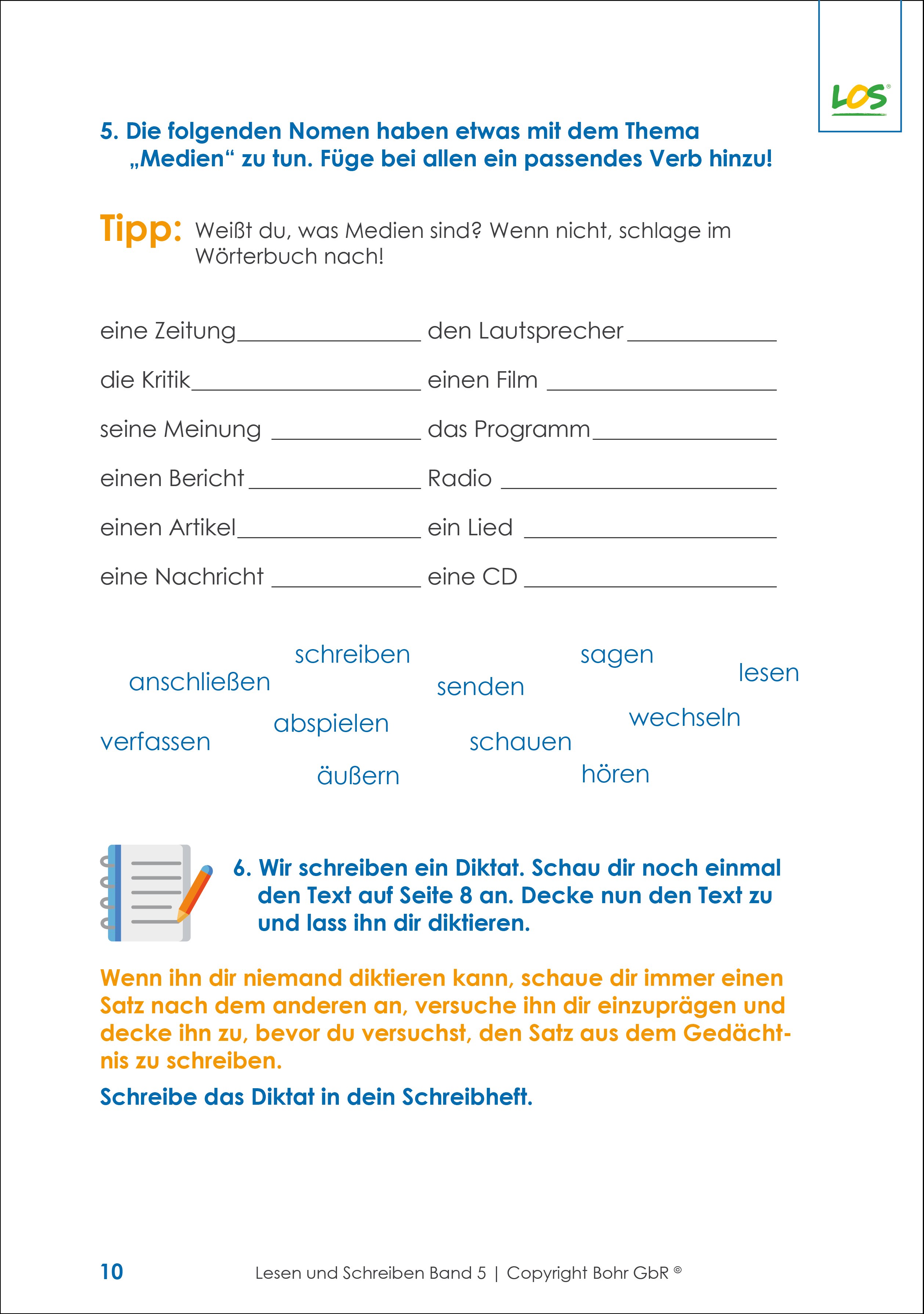 Lesen und Schreiben - Sprachkometenztraining