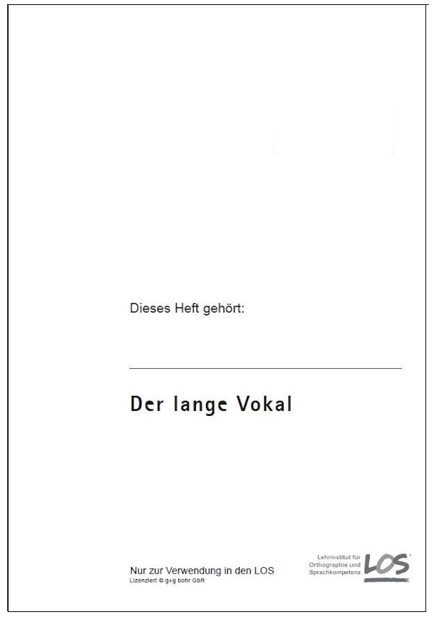Der lange Vokal Schüler  (10er-Pack)